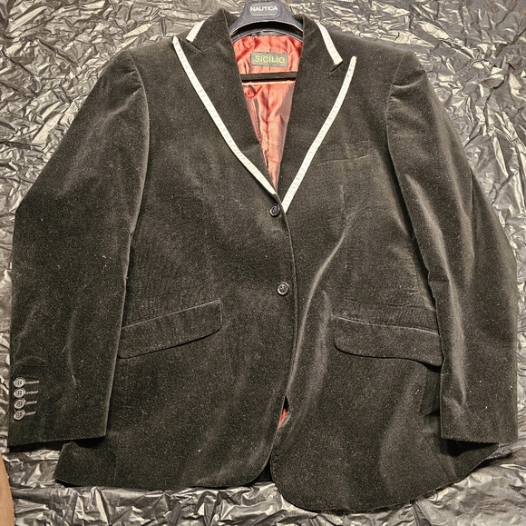 Black suede tuxedo - Picture 2 of 5